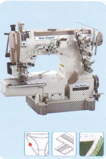 3needle Cylinder Bed Chain Stitch Interlock Sewing Machine With Puller